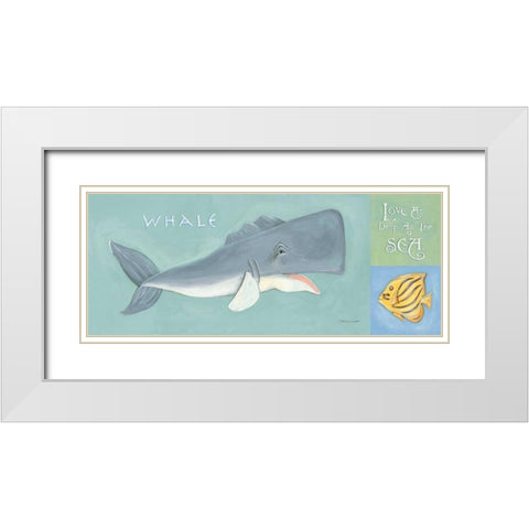 Love as Deep as the Sea White Modern Wood Framed Art Print with Double Matting by Marrott, Stephanie