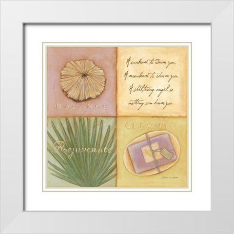 Cleanse White Modern Wood Framed Art Print with Double Matting by Marrott, Stephanie