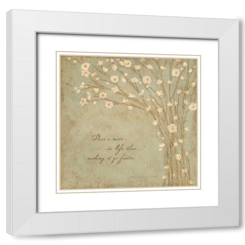 There is More to Life White Modern Wood Framed Art Print with Double Matting by Marrott, Stephanie