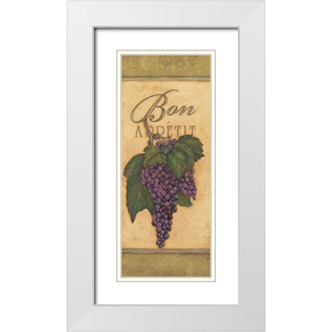 Bon Appetit White Modern Wood Framed Art Print with Double Matting by Marrott, Stephanie