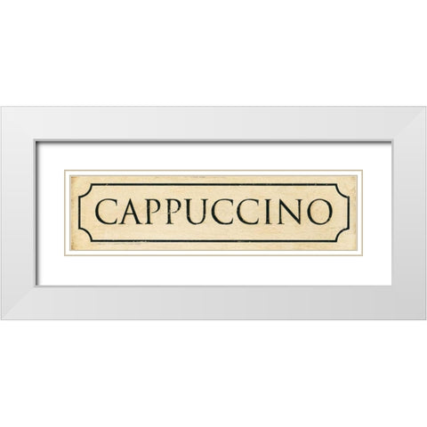 Cappuccino White Modern Wood Framed Art Print with Double Matting by Marrott, Stephanie