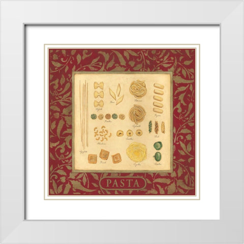 Pasta White Modern Wood Framed Art Print with Double Matting by Marrott, Stephanie