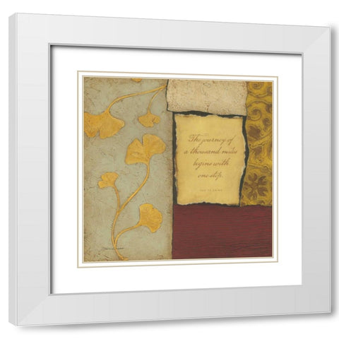 The Journey White Modern Wood Framed Art Print with Double Matting by Marrott, Stephanie