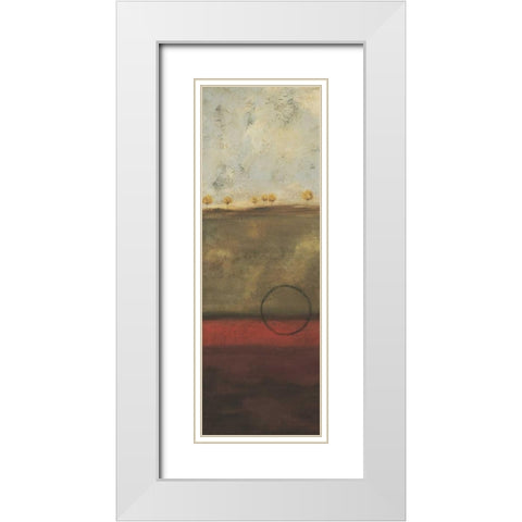 Abstract Landscape I White Modern Wood Framed Art Print with Double Matting by Marrott, Stephanie