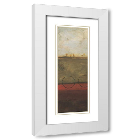 Abstract Landscape II White Modern Wood Framed Art Print with Double Matting by Marrott, Stephanie