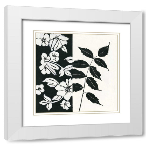 Black and White III White Modern Wood Framed Art Print with Double Matting by Marrott, Stephanie