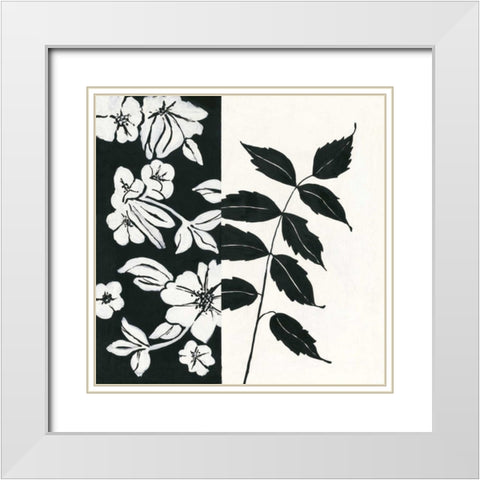 Black and White III White Modern Wood Framed Art Print with Double Matting by Marrott, Stephanie