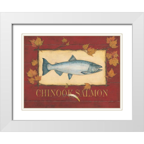 Chinook Bass White Modern Wood Framed Art Print with Double Matting by Marrott, Stephanie