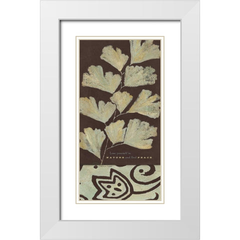 Lose Yourself White Modern Wood Framed Art Print with Double Matting by Marrott, Stephanie