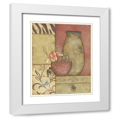 Simple Beauty I White Modern Wood Framed Art Print with Double Matting by Marrott, Stephanie