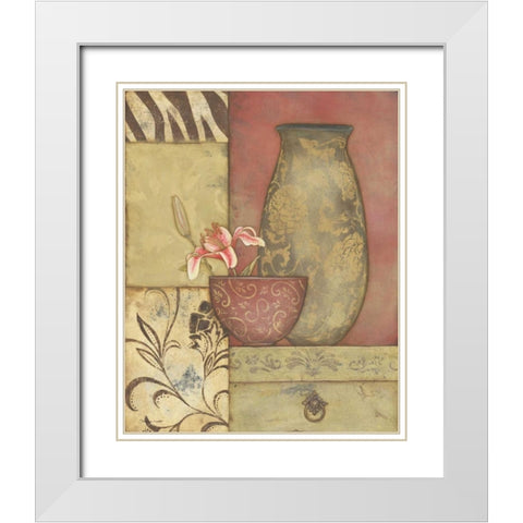 Simple Beauty I White Modern Wood Framed Art Print with Double Matting by Marrott, Stephanie