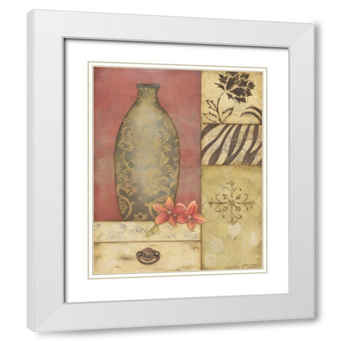 Simple Beauty II White Modern Wood Framed Art Print with Double Matting by Marrott, Stephanie