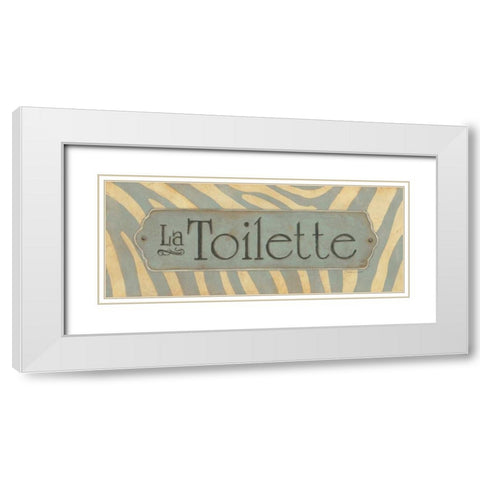 La Toilette White Modern Wood Framed Art Print with Double Matting by Marrott, Stephanie