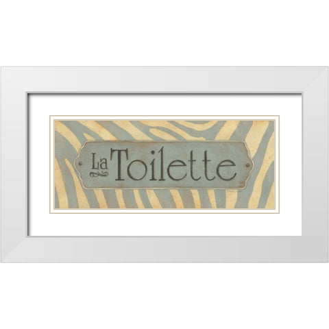 La Toilette White Modern Wood Framed Art Print with Double Matting by Marrott, Stephanie