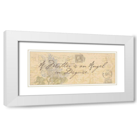 Mother White Modern Wood Framed Art Print with Double Matting by Marrott, Stephanie