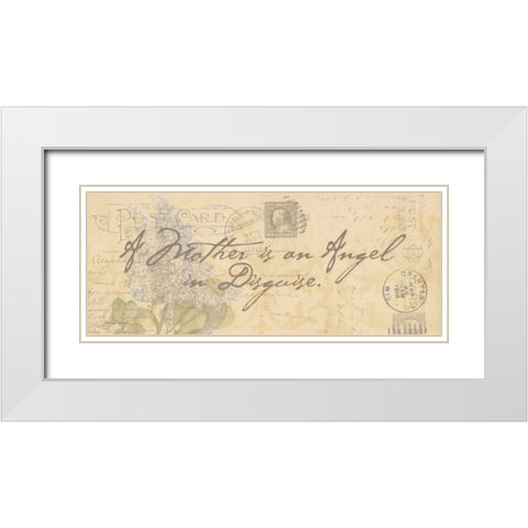 Mother White Modern Wood Framed Art Print with Double Matting by Marrott, Stephanie