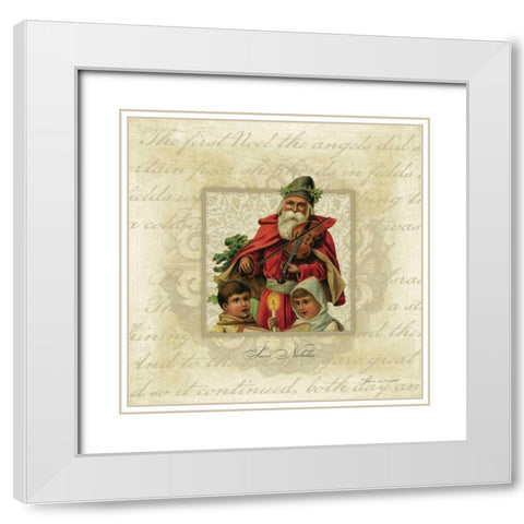 Saint Nicholas White Modern Wood Framed Art Print with Double Matting by Marrott, Stephanie
