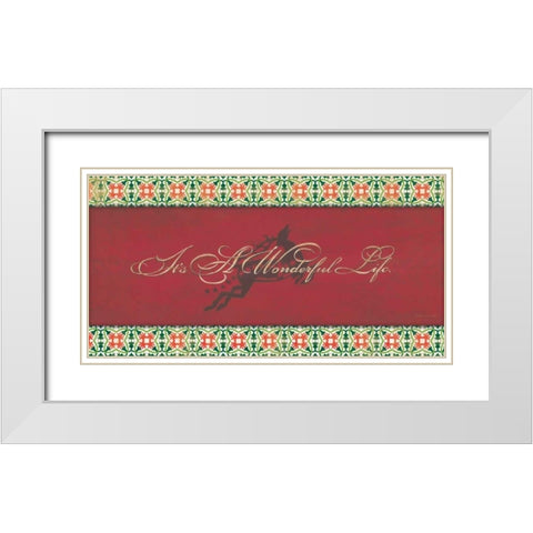 Wonderful Life White Modern Wood Framed Art Print with Double Matting by Marrott, Stephanie