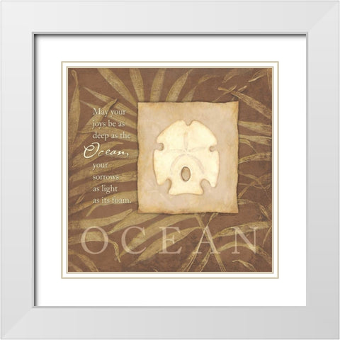 May Your Joys White Modern Wood Framed Art Print with Double Matting by Marrott, Stephanie