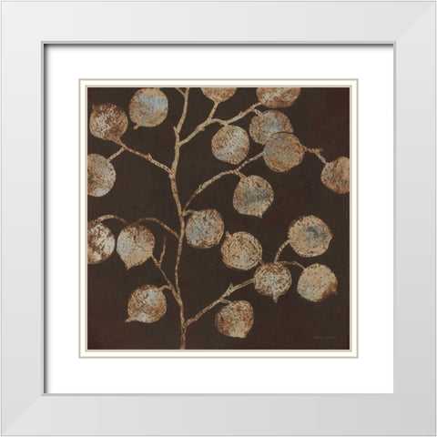 Aspen Shimmer II White Modern Wood Framed Art Print with Double Matting by Marrott, Stephanie