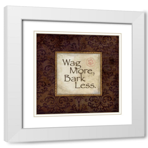 Bark Less White Modern Wood Framed Art Print with Double Matting by Marrott, Stephanie