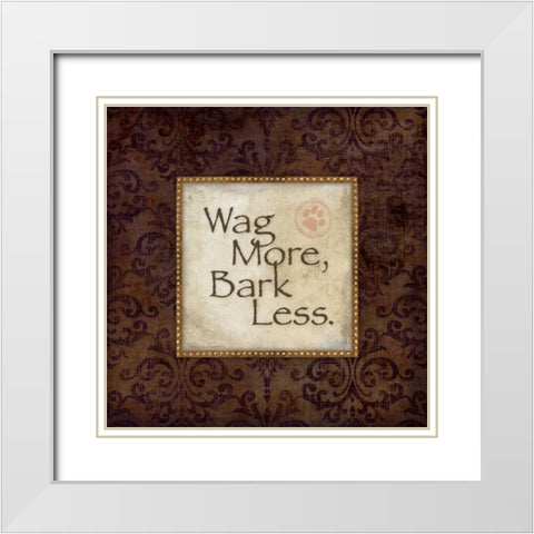 Bark Less White Modern Wood Framed Art Print with Double Matting by Marrott, Stephanie
