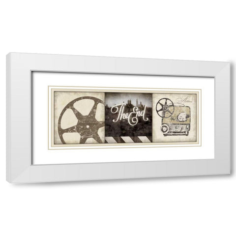 The End White Modern Wood Framed Art Print with Double Matting by Marrott, Stephanie