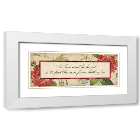 To Love White Modern Wood Framed Art Print with Double Matting by Marrott, Stephanie