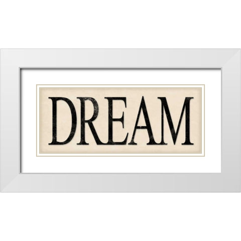 Dream White Modern Wood Framed Art Print with Double Matting by Marrott, Stephanie