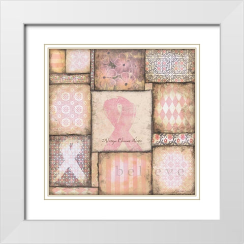 Choose Hope White Modern Wood Framed Art Print with Double Matting by Marrott, Stephanie