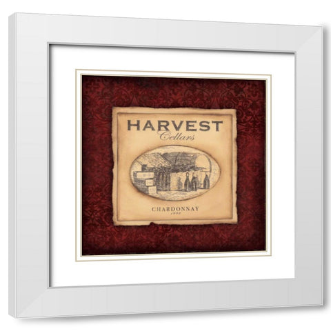 Chardonnay White Modern Wood Framed Art Print with Double Matting by Marrott, Stephanie