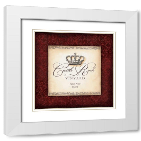 Pinot White Modern Wood Framed Art Print with Double Matting by Marrott, Stephanie