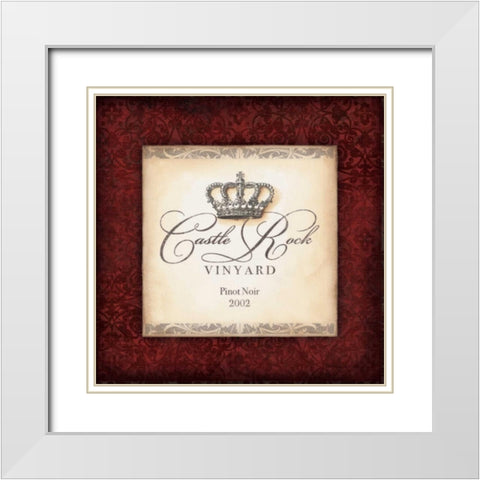 Pinot White Modern Wood Framed Art Print with Double Matting by Marrott, Stephanie