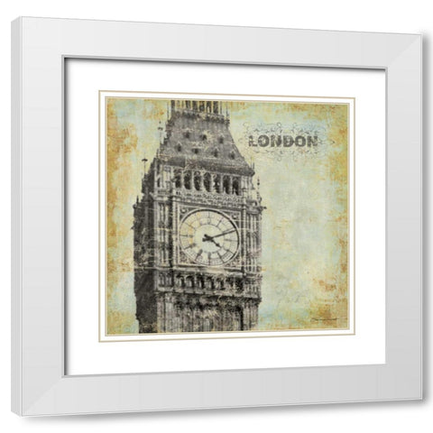 London White Modern Wood Framed Art Print with Double Matting by Marrott, Stephanie