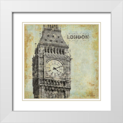 London White Modern Wood Framed Art Print with Double Matting by Marrott, Stephanie