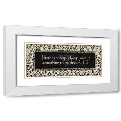 There is Always White Modern Wood Framed Art Print with Double Matting by Marrott, Stephanie