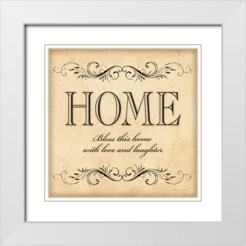 Home White Modern Wood Framed Art Print with Double Matting by Marrott, Stephanie