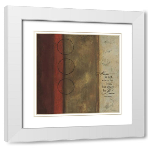 Man is Not White Modern Wood Framed Art Print with Double Matting by Marrott, Stephanie