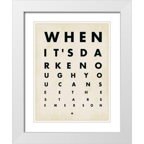 See the Stars White Modern Wood Framed Art Print with Double Matting by Marrott, Stephanie