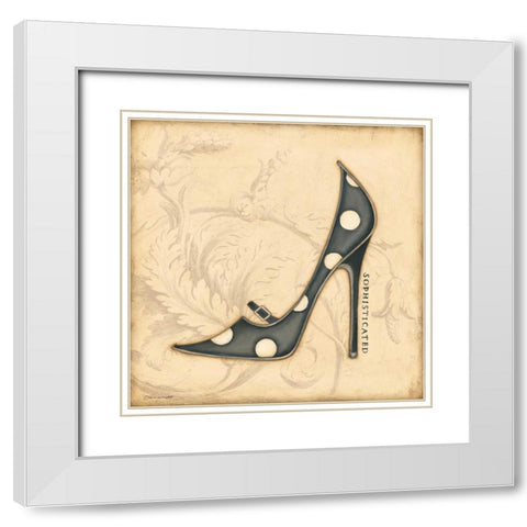 Sophisticated Black Heel White Modern Wood Framed Art Print with Double Matting by Marrott, Stephanie