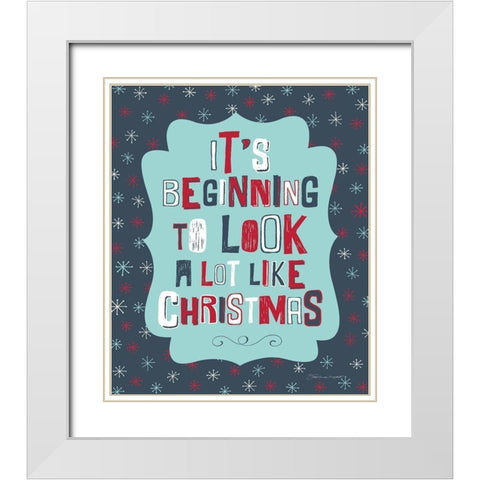 Look Like White Modern Wood Framed Art Print with Double Matting by Marrott, Stephanie