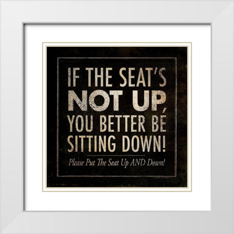 Lid Down White Modern Wood Framed Art Print with Double Matting by Marrott, Stephanie