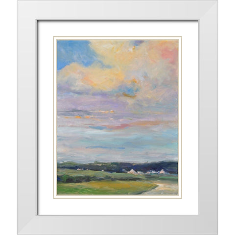 Warm Afternoon White Modern Wood Framed Art Print with Double Matting by Stevens, Allayn