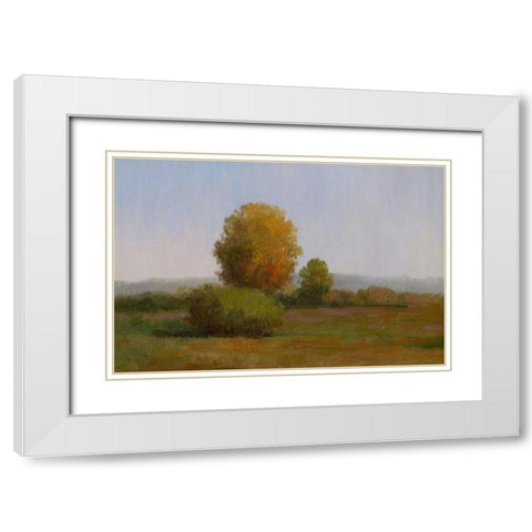 Tree in the Sun II White Modern Wood Framed Art Print with Double Matting by Chin, Art