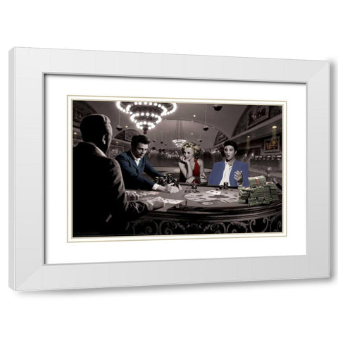 Royal White Modern Wood Framed Art Print with Double Matting by Consani, Chris