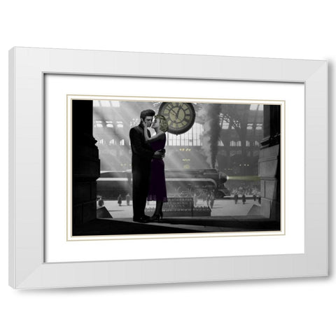 Loves Return White Modern Wood Framed Art Print with Double Matting by Consani, Chris