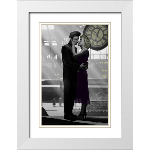 Loves Return White Modern Wood Framed Art Print with Double Matting by Consani, Chris