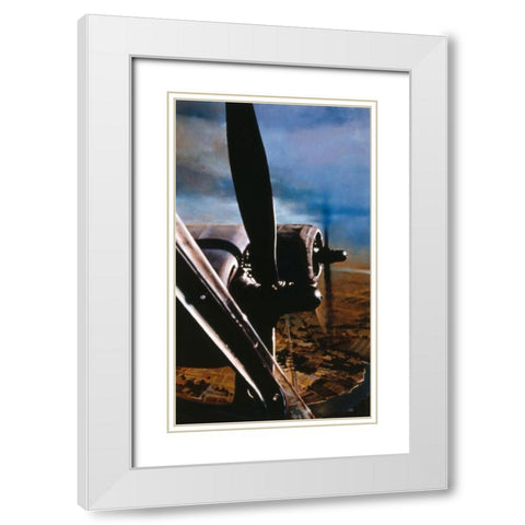 Prop Up White Modern Wood Framed Art Print with Double Matting by Gipe, L.