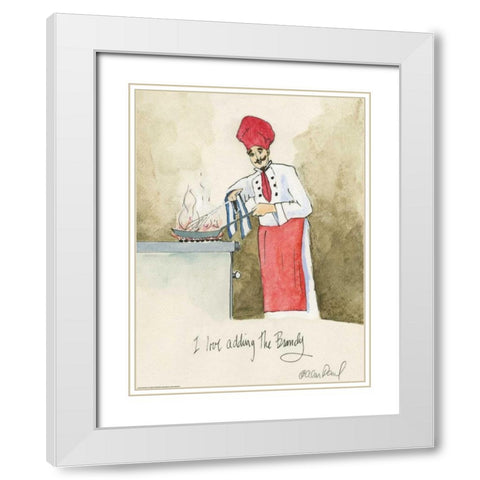 Add The Brandy White Modern Wood Framed Art Print with Double Matting by Paul, Alan