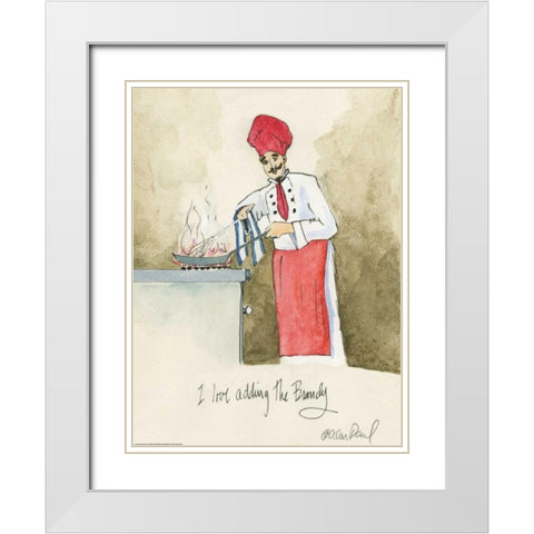 Add The Brandy White Modern Wood Framed Art Print with Double Matting by Paul, Alan